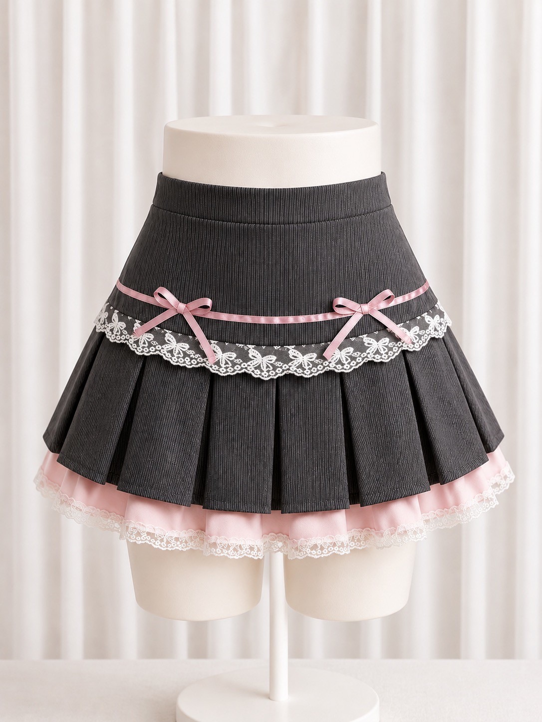 リボンプリーツスカート